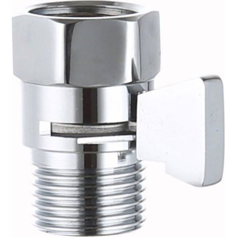 Vanne D'arrêt - 1/2 Pouces - Pour Pommeau De Douche - Interrupteur À 90° - Compatible Bras De Douche Et Robinet À Main - 1 Pièce (1/4)