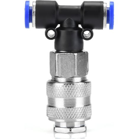 Kit de souffleur pneumatique noir + tuyau en PU + petit raccord européen (1/5)