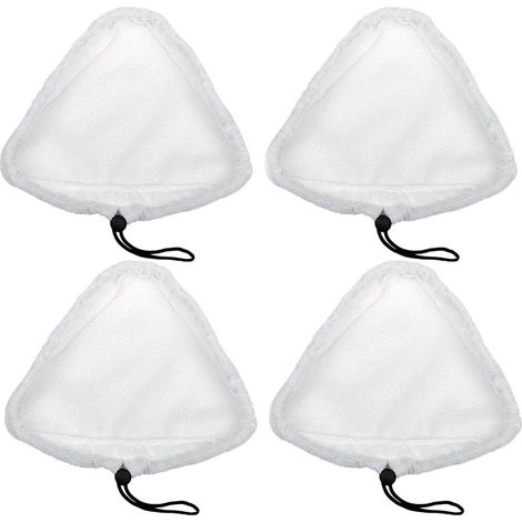 Chiffon de nettoyage triangulaire en microfibre (6 pièces), chiffon pour balai vapeur, chiffon universel pour balai vapeur, adapté au nettoyage à la vapeur des sols composites, carrelages, etc. (1/5)