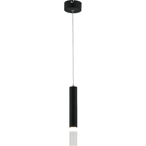Suspension tube noire industrielle Gwen LED 5W Reality