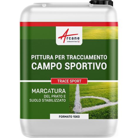 Pittura per campi da calcio - TRACE SPORT - 15 kg Bianco - ARCANE INDUSTRIES