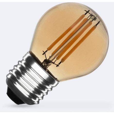LED-Glühbirne Filament E27 4W 360 lm G45 Gold No Flicker 2700K Warmweiß