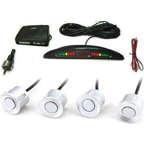 Trade Shop - Kit 4 Sensorías De Parra Con Display Led Cicalining On Grigium -
