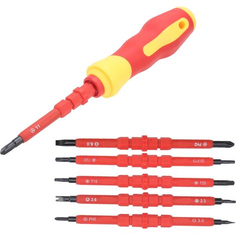 Kit de tournevis isolé pour électriciens, outil de travail haute pression 500 V (1/5)