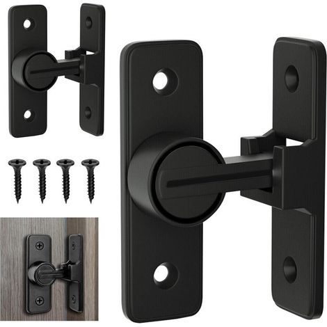 Verrou de porte de grange robuste, loquet coulissant pour porte de grange, verrou à 90 degrés, AU (1/5)