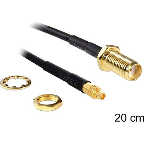 Delock sma jack bulkhead  mmcx plug 200 mm