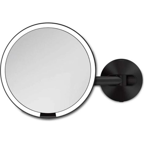 Simplehuman - Kosmetischer Wandspiegel mit LED-Beleuchtung, Schwarz ST3065 (1/4)
