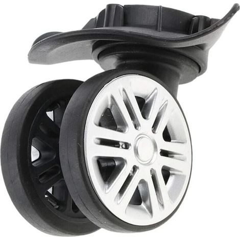 Replacement Wheels with Double Roller Bearing Trolley Luggage Wheels 360 Degree Swivel Repair Parts Luggage Swivel Wheels Replacement Wheels Accessories Replacement Parts MUMU