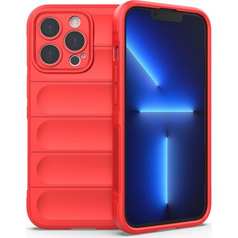 Custodia Magic Shield per iPhone 13 Pro, flessibile e rinforzata, colore rosso. (1/5)