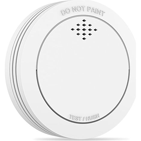 Détecteur de fumée avec Support magnétique Alarme Incendie connectée avec Batterie remplaçable Alarme sonore de 85 DB Fonction Silence pour la Maison (1/5)