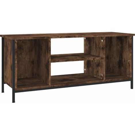 Mobile TV multimediale scaffale per televisione televisione buffet sala da pranzo soggiorno camera da letto rovere affumicato 102 x 35 x 45 cm derivati del legno marrone 020027290