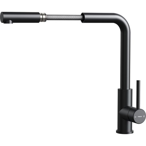 Grifo teka maestro uni 9331 acero inoxidable monomando alto arco (1/3)