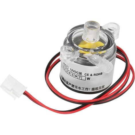 Beyamis mini pompe à eau submersible sans balais 12 V CC 6 W de qualité alimentaire, débit 2 L/min (1/5)