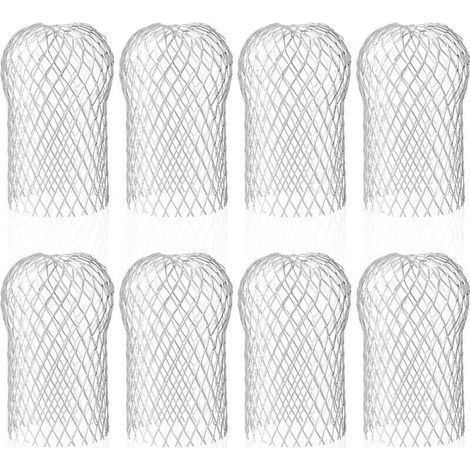 Lot de 8 filtres de gouttière en aluminium pour gouttière - Protection contre les feuilles et la mousse (1/5)
