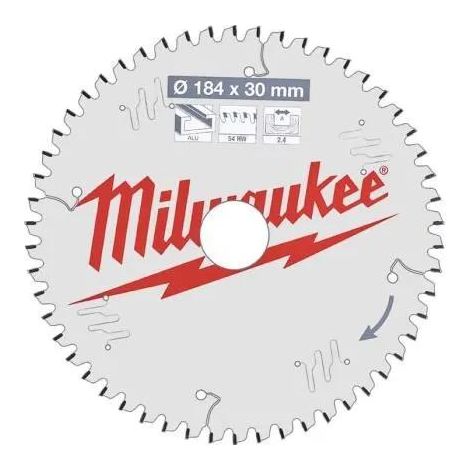 Milwaukee Kreissägeblätter für Handkreissägen 184/30 Z54 Flachtrapezzahn