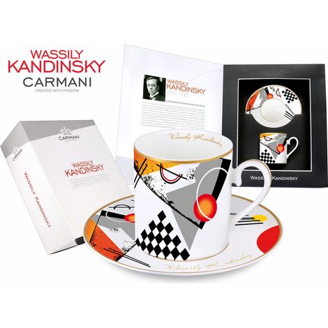 Carmani, Tasse und Untertasse - W. Kandinsky/Orange, 1923