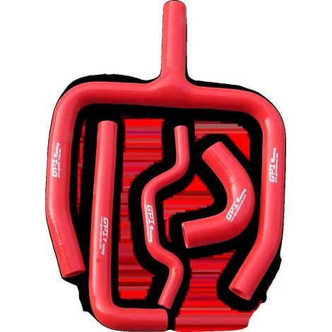 Durite de radiateur en silicone, refroidissement amélioré, construction durable, Rouge (1/2)