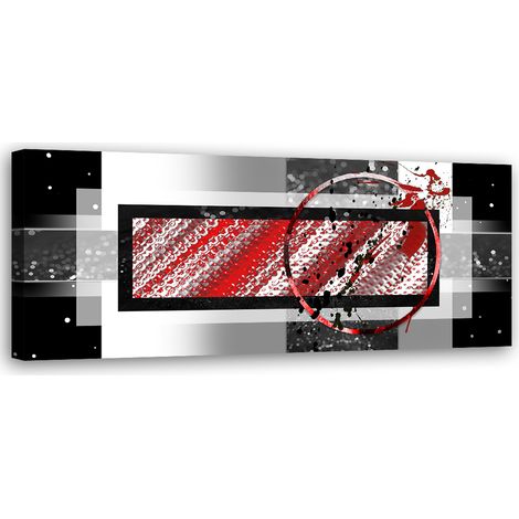 Tableau sur toile Abstraction géométrique 90x30 (1/5)