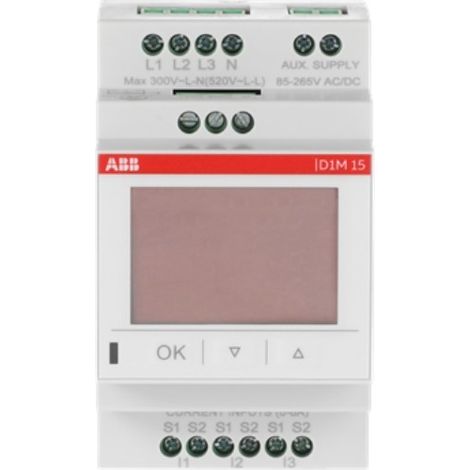 Multimetro digitale trifase con 2 uscite digitali 80-300V ABB D1M15