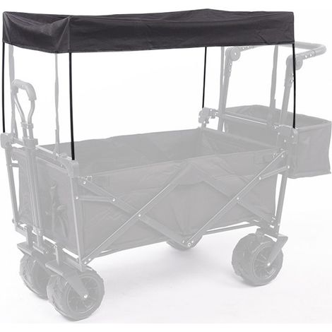 Canopy Pour Chariot De Jardin - Bâche Parasol Solaire - Compatible Avec Chariots Trolley Standard - 90 x 47 x 51 cm - 600D Oxford - 1 Pièce (1/5)
