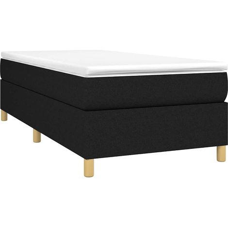 Box Spring Bed Frame Black 90x190 cm Fabric vidaXL (1/4)