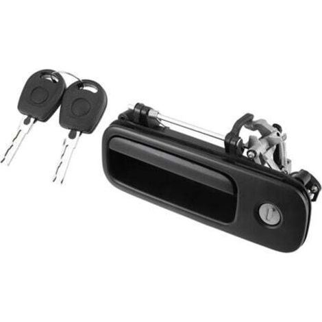 Serrure de poignée de hayon 1 pièce + 2x clés pour Volkswagen Golf 4 Polo 6N, poignée de porte arrière de voiture poignée de hayon 1J6827565B