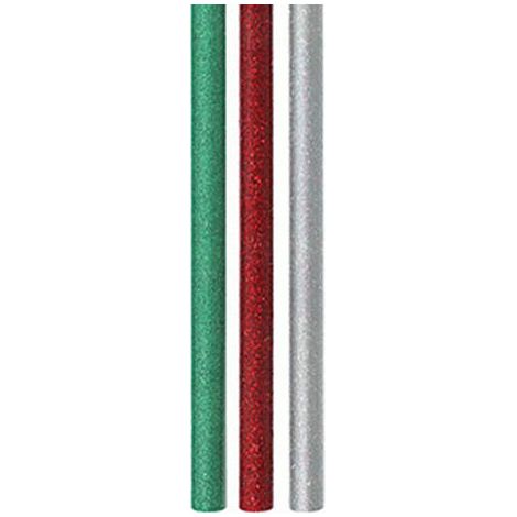 bâton de colle chaude 12x150 6 pièces 2 argent 2 rouge 2 vert