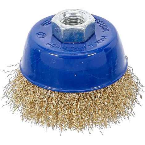 Brosse Ronde D.75 x 57 mm - Réception M14 x 2,0 - Acier, Usage Polyvalent - Pro - D-Work (1/5)