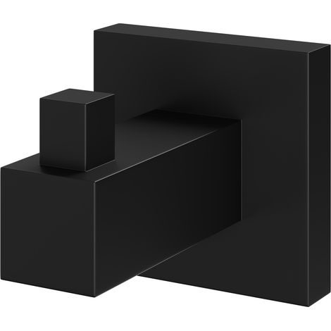 Colore Vector Matt Black Wall Mounted Robe Hook (1/5)