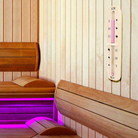Minuteur de sauna de 15 minutes, sablier, accessoire pour sauna, salle de bain ou café (1/5)