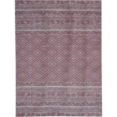 Tapis extérieur fait à la main ensoleille 110 rose - 160 x 230 cm