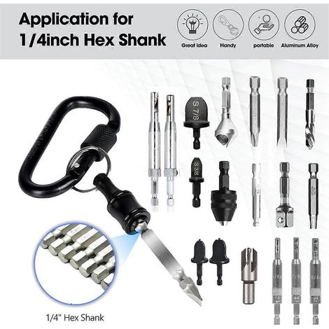 18-teiliger Halter für 1/4-Zoll-Sechskantschraubendreherbits