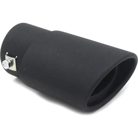 Terminale di scarico, tubi di scarico per auto, terminale di scarico in acciaio inossidabile per auto, per tubo di scarico per auto (sabbia nera dritta) (1/4)