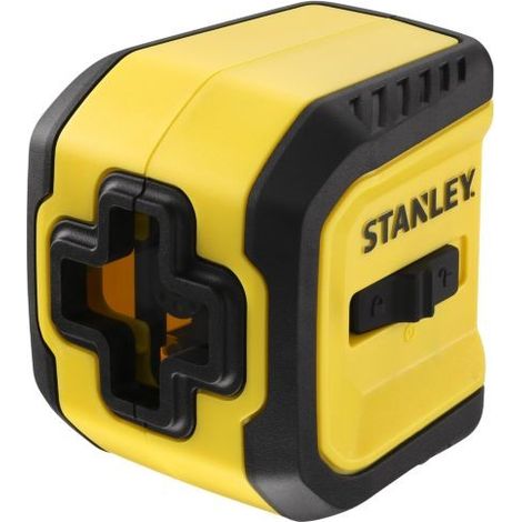 Stanley – Niveau laser à lignes croisées – laser rouge haute visibilité – portée 10 m – précision ±6 mm – autonivellement rapide en 5 s – étui caoutchouc IP50