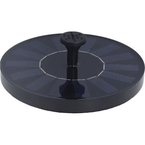 Zerone Fontaine de bassin solaire Fontaine solaire 7V 1.4W 200L/h flux haute efficacité de Conversion fontaine d\'eau solaire (1/4)