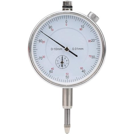 Hochpräzise Messuhr mit einem Messbereich von null bis zehn Millimetern für Dimensionsmessungen Messinstrument für Werkstatt und Labor (1/5)