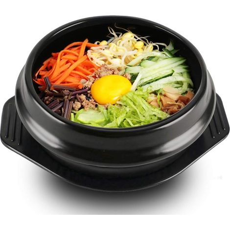 Coréen Dolsot Bol Grande Taille En Faïence Pot En Pierre Bibimbap Cuisson + Trivet Set Bol De Riz - 16 (1/5)