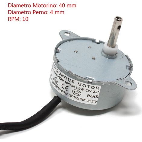 Motoriduttore per movimenti 1,2 Watt 10 RPM (1/3)