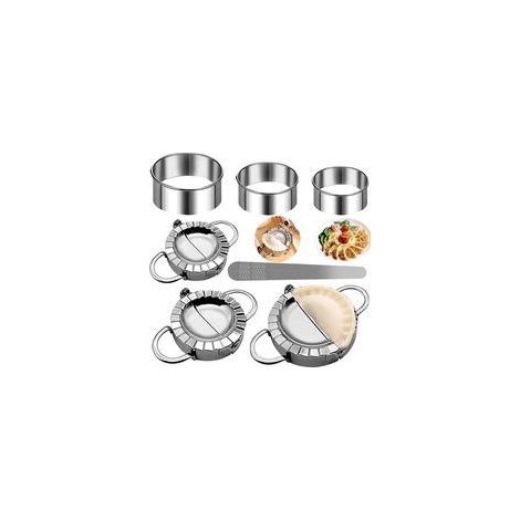 Stampo per ravioli, kit da 7 pezzi in acciaio inox per preparare e tagliare ravioli, stampo per gnocchi, macchina per gnocchi, accessori da cucina, taglia ravioli - Crezuo
