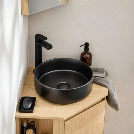 Vasque à poser ronde en céramique 36cm