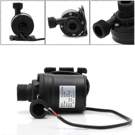 Pompe à eau 800 L/H, moteur sans balais 5 m CC 12 V/24 V, composants et accessoires de circulation, 24 V, 5 m. (1/5)