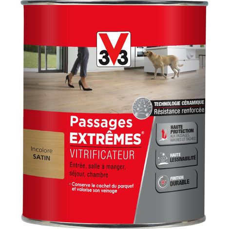 Vitrificateur Passages extrêmes® V33 Incolore Satin 0,75L (1/4)