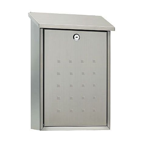 ARREGUI Premium E5607 Cassetta Postale Individuale in Acciaio Inossidabile, Cassetta della Posta da Parete, Dimensione M (DIN A4 e Riviste), Facile da Montare, Inox
