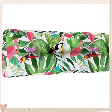360640 Coussin de palette multicolore 120x40x12 cm tissu (1/5)