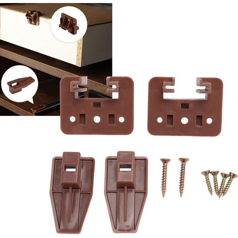 Accessoires de montage pour tiroirs, glissières de tiroir, positionneurs de glissières de tiroir, accessoires de montage pour meubles en plastique (1/5)