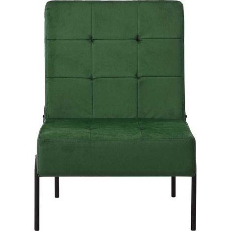 Maison Exclusive - Poltrona Relax 65x79x87 cm Verde Scuro in Velluto (1/5)
