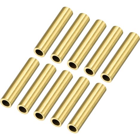 Tube Laiton - 16 Pièces - 6mm OD x 1mm Épaisseur - Soudable Résistant - Bricolage Modélisme - 30mm Longueur (1/5)