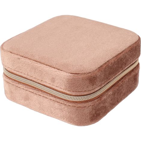 Étui de voyage en velours pour bijoux 2 couches, petit rangement portable pour colliers, bagues, boucles d'oreilles, bracelets - Type 3 (1/5)