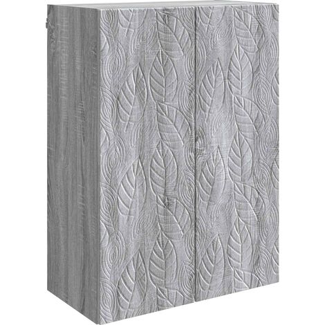 Armoire Murale Sonoma gris 66 x 34,5 x 90 cm Bois d'ingénierie vidaXL