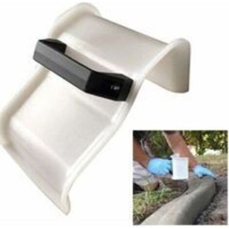 Plâtrerie Truelle Outils De Construction, Le Béton Truelle Plâtrage Bordures Truelle DIY Paysage Curb Toolwith Poignée Maçonnerie Truelles Main (1/5)